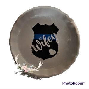 POLICE Wife Ring Dish, Law Enforcement, Thin Blue Line, Police